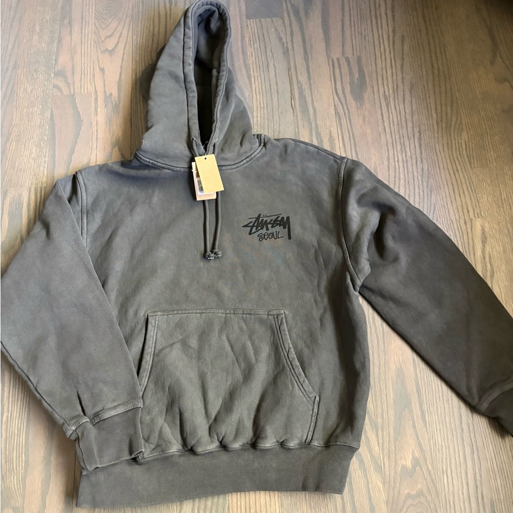 New Stussy Seoul Chapter Hoodie Small Grey